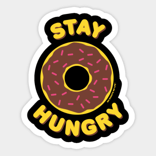 Stay Hungry (Chocolate Donut) Sticker